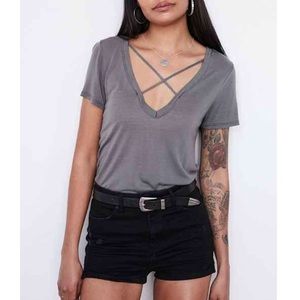 Gray URBAN OUTFITTERS Project Social T Top Size S